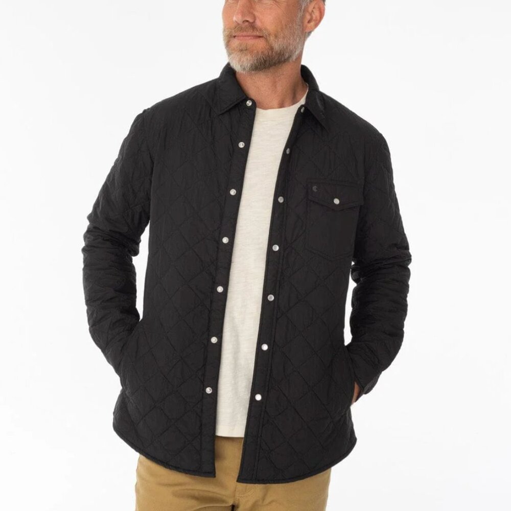 Criquet Quilted Shacket - Like New - Black - Men's Size L